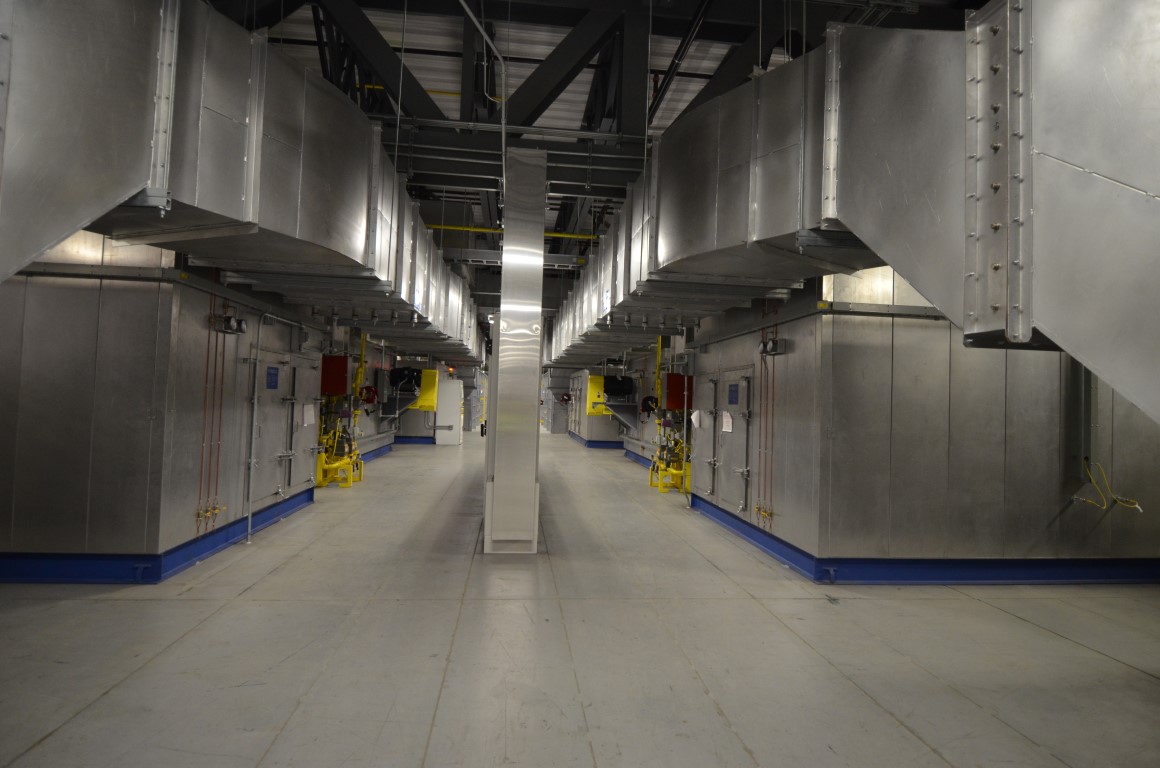 paint booth plenum section ductwork
